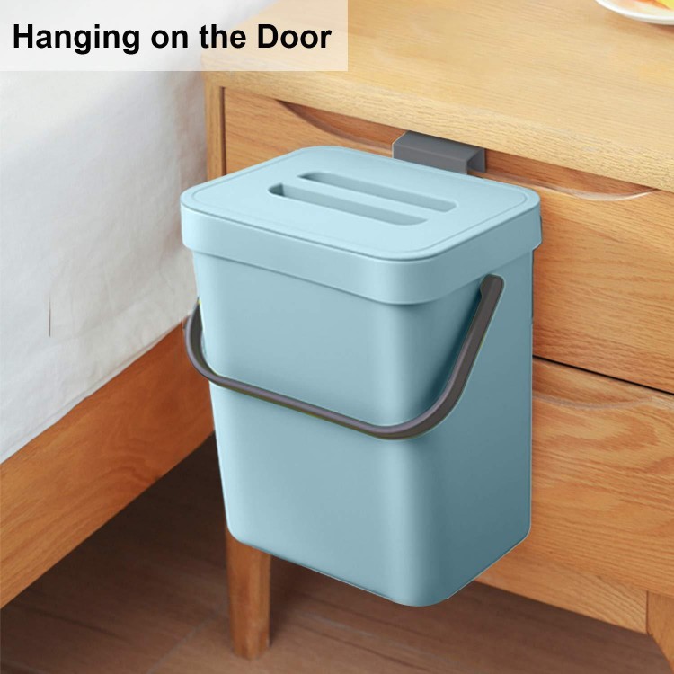 LALASTAR Small Trash Can with Lid, Odorless Mini Trash Can