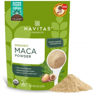 Maca Powder, 8 oz. Bag, 45 Servings — Organic, Non-GMO, Low Temp-Dried