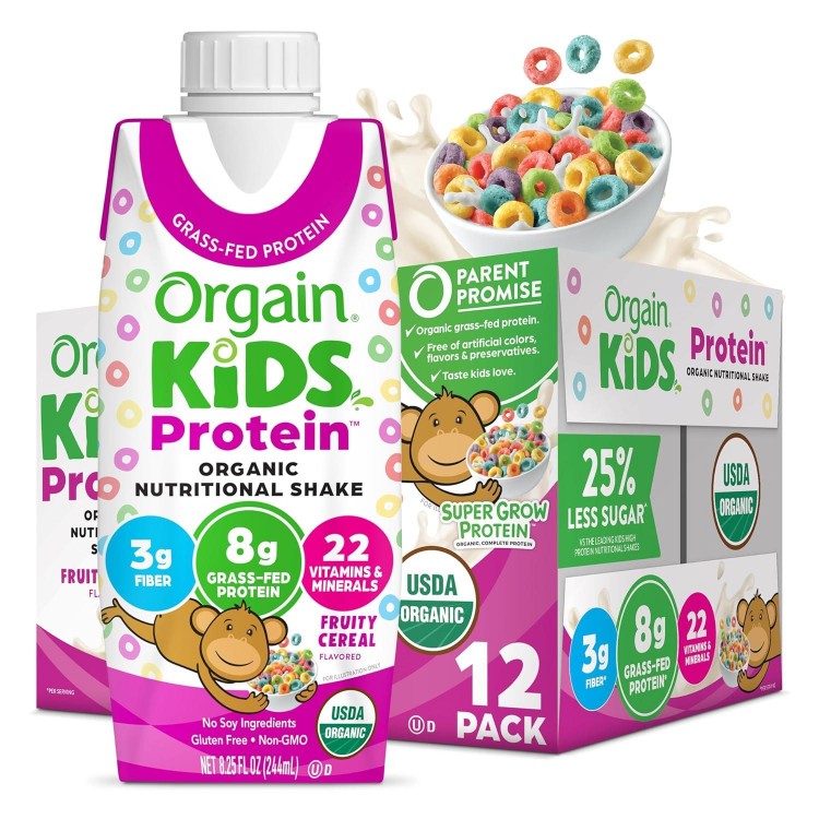 Organic Kids Nutritional Protein Shake, Fruity Cereal