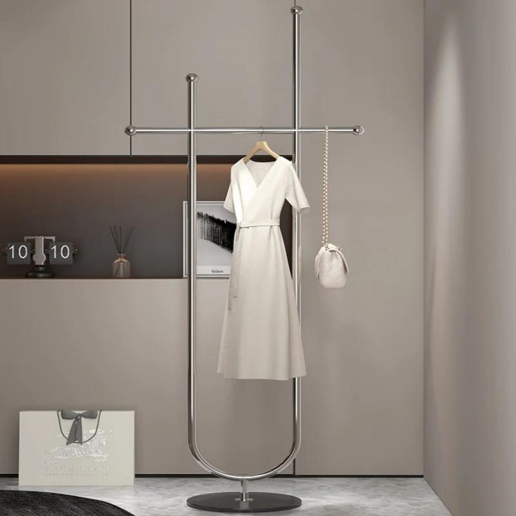 Designer Corner Clothes Hanger Hotel Modern Garment Boutique Clothes Hanger Floor Aesthetic Colgador De Ropa Hallway Furniture