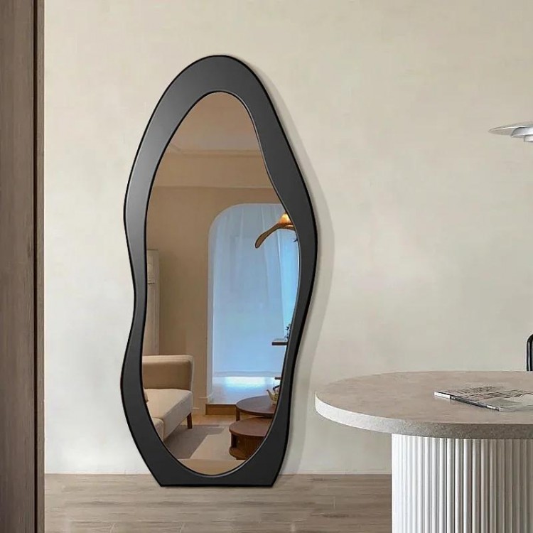 Irregular Standing Floor Mirrors Living Room Shower Full Body Mirror Luxury Vanity Espejo De Cuerpo Completo Mirror Wall Decor