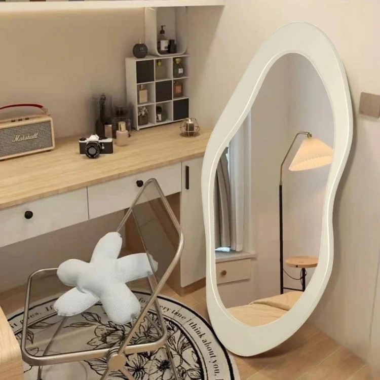 Irregular Standing Floor Mirrors Living Room Shower Full Body Mirror Luxury Vanity Espejo De Cuerpo Completo Mirror Wall Decor