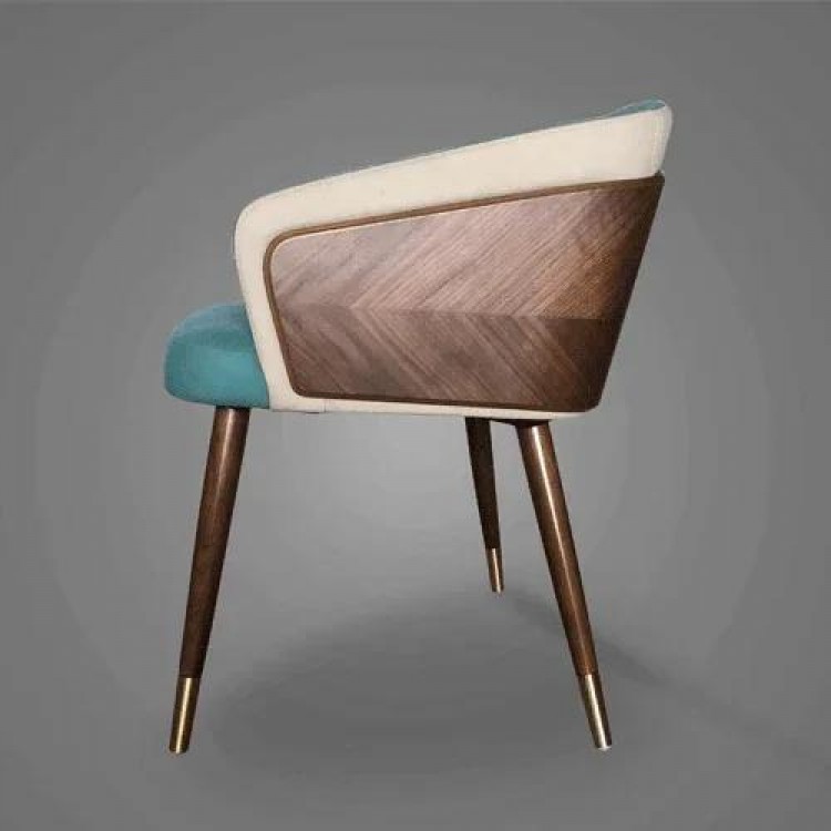 Modern Minimalist Dining Chair Luxury Wooden Armchair