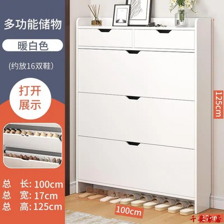 Small Apartment Fashion Shoe Rack Entrance Organizer Shelf Folding Storage Shoe Cabinets Bedroom Floor Porta Scarpe Furnitures