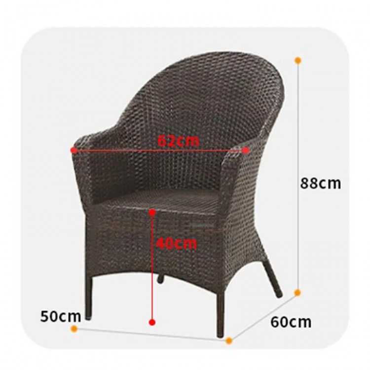 Modern Simple Leisure Armchair Restaurant Table Dining Chair Balcony Coffee Table Square Table Patio Chair Outdoor Furniture Set