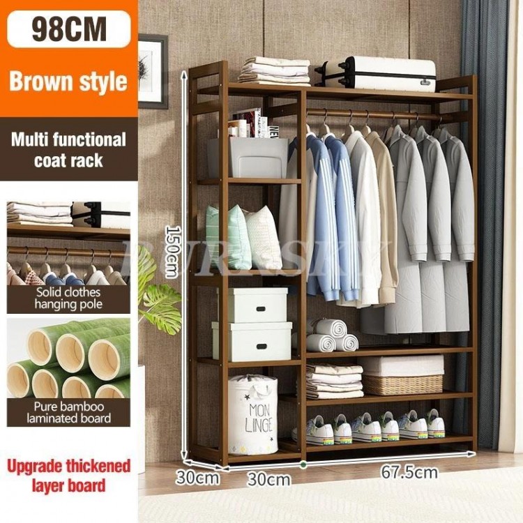 Hanger Furniture Clothes Rack Coat Clothing Rack Wardrobe System Stand Hangers For Clothes Shelf Storage Wall Shelve For Bedroom