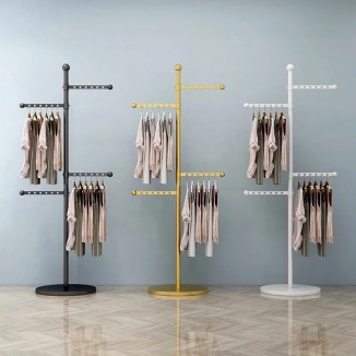 Bathroom Girls Aesthetic Clothes Rack Boutique Pole Jacket Gold Minimalist Coat Hanger Stand Hat Kledingrek Hallway Furniture