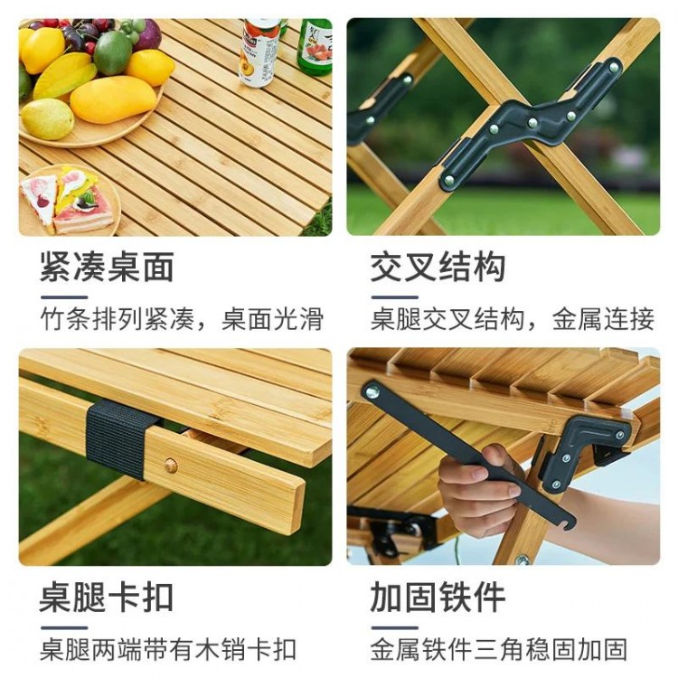 Folding Garden Camping Table Coffee Conference Barbecue Storage Outdoor Table Camp Tableware Wine Mesa Plegable Patio Furniture