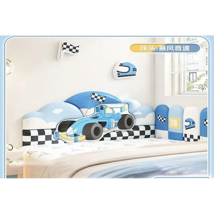 Cartoon Car Childern Bed Headboards Boy Bedroom Furniture Cabecero Cama Tete De Lit Bed Head Board Wall Panels