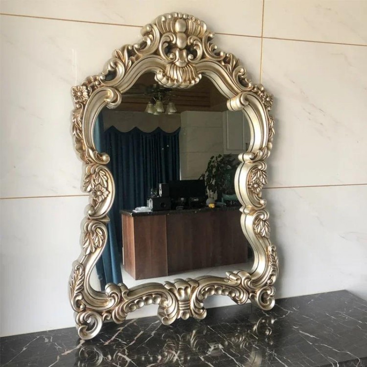 Floor Vintage MirrorsLuxury Standing Large Irregular Vanity Mirror Cosmetic Dressing Room Wall Decoration