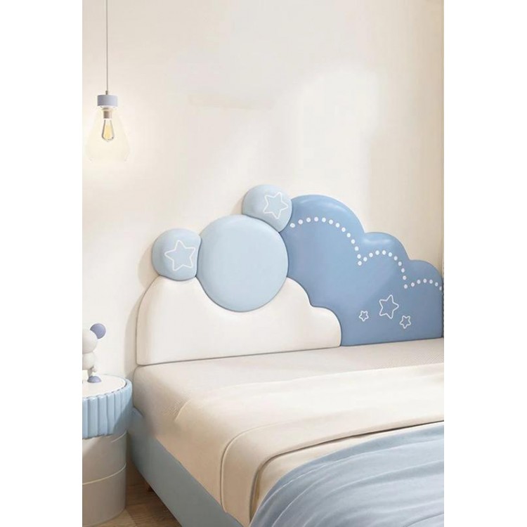 Cartoon Kids Bedroom Furniture Headboard Tete De Lit Cabecero Cama Head Board Anti-collision Wall Panels 3D Wall Stickers