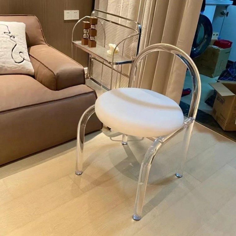 Crystal Makeup Chair Acrylic Furniture Casual