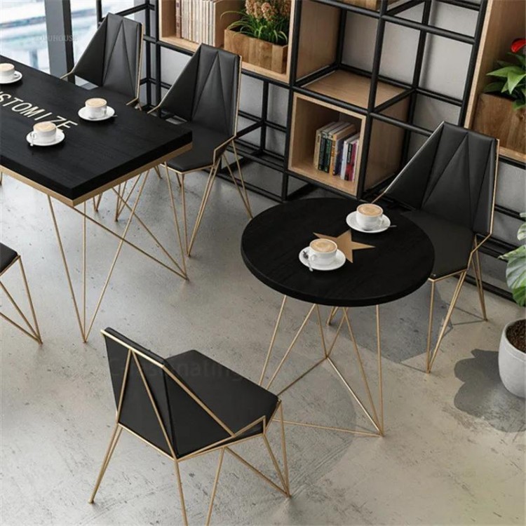 Simple Home Furniture Dining Room Sets Modern Office Small Apartment Leisure Chairs Negotiation Table and Chair Combination G