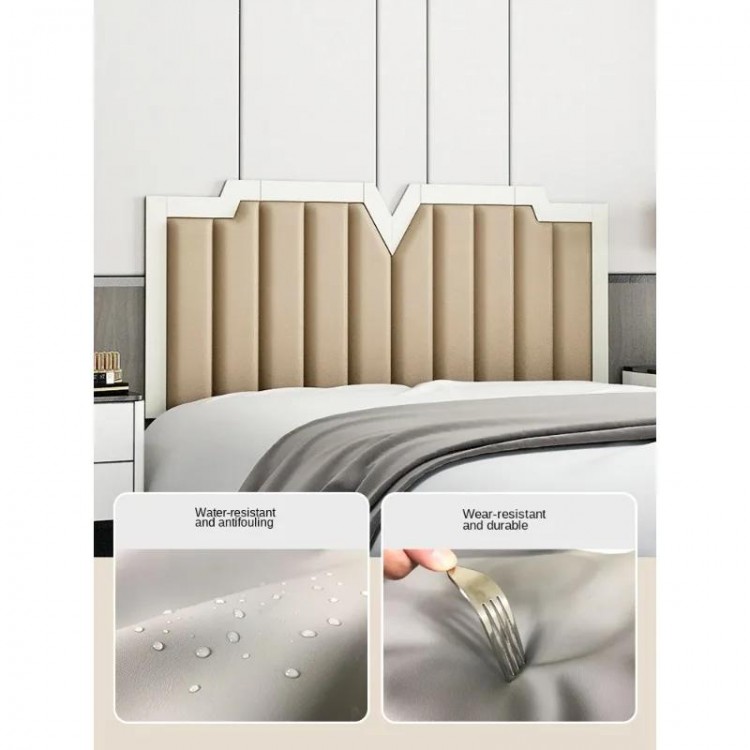 Customized Headboard Soft Bag Hotel Anti-collision Self-adhesiv Headrest Cushion Wall Enclosure Cabecero Cama 135 Head Board