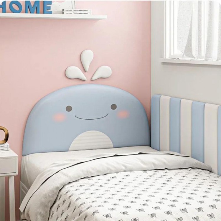 Cartoon Animal Bed Headboard Boy Girl Kids Room Decor Bedroom Furniture Tete De Lit Bed Head Wall Panes