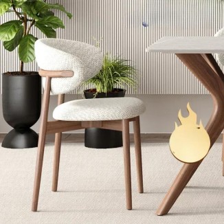 Nordic Designer Solid Wood Dining Chairs Light Luxury