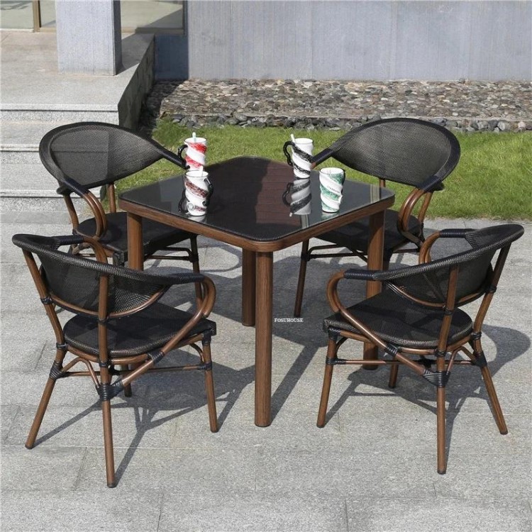 Modern Rattan Garden Furniture Sets Home Outdoor Furniture Leisure Table and Chair Set Outdoor Garden Furniture and Terrace Sets