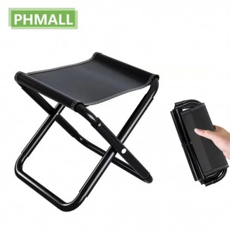 Camping Portable Folding Aluminum Foldable Fishing Chair Stool Seat Hiking Tools Picnic Camping Stool MIni Storage