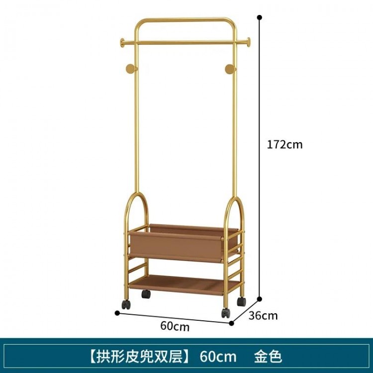 Luxury Bag Clothing Rack Commercial Garment Dress Boutique Double Clothing Rack Designer Perchero De Pie Hallway Furniture