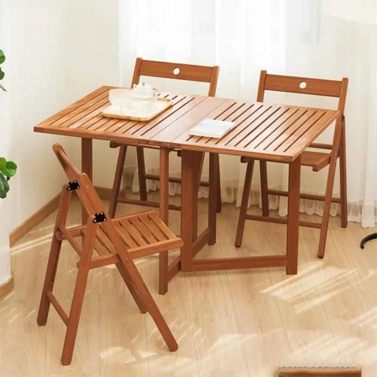 Portable Folding Dining Table Luxury Wood Living Room Antique Modern Dining Table Portable Square Unique Mesa Comedor Furniture