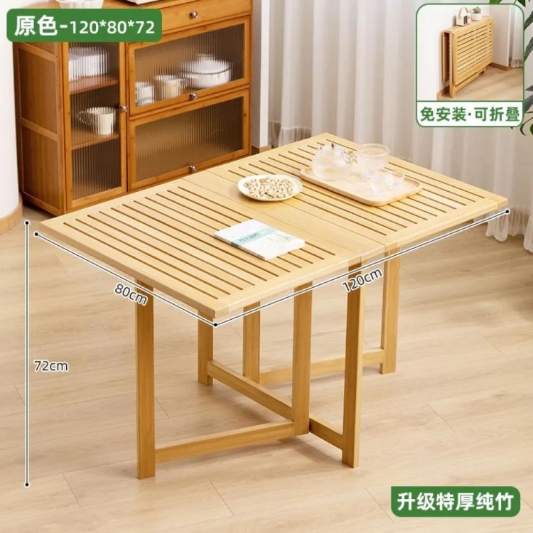 Portable Folding Dining Table Luxury Wood Living Room Antique Modern Dining Table Portable Square Unique Mesa Comedor Furniture