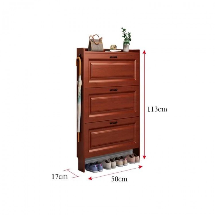 Dustproof Wooden Shoe Rack Partition Narrow Multi Layer Storage Indoor Ultra Thin Shoe Cabinets Vertical Scarpiera Furniture