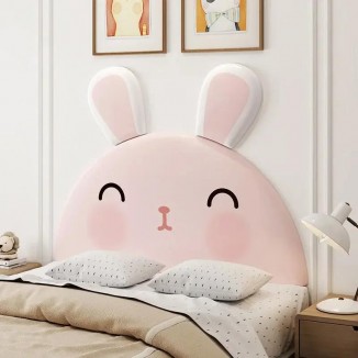 Pink Lovely Rabbit Kids Bed Headboard Bedroom Furniture Head Board Cabecero Cama Tete De Lit Wall Panels
