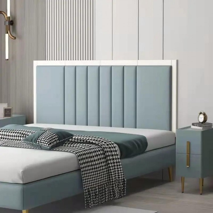 Bed Headboard Sticker Modern Bedroom Decor Wall Panel Tatami Hotel Head Board Cabecero Cama Tete De Lit Self Adhesive Wallpaper