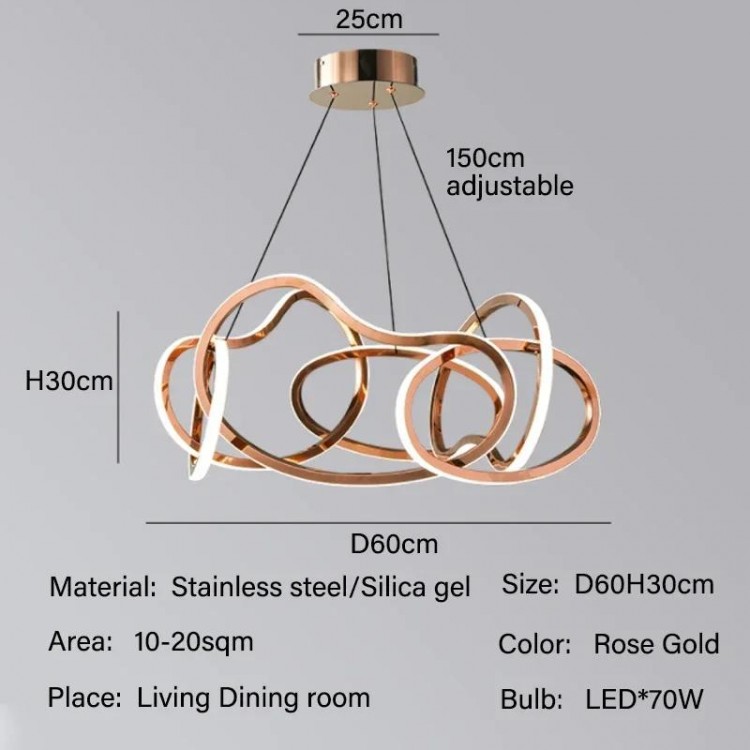 Modern LED Circle Pendant Lights For Dining Room Kitchen Lighting Lustre Decor Chandelier Lamp Indoor Bar Hanging Lights Fixture