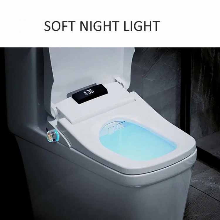 Ecofresh square smart toilet seat cover electronic bidet toilet bowls seat heating clean dry intelligent toilet lid for bathroom