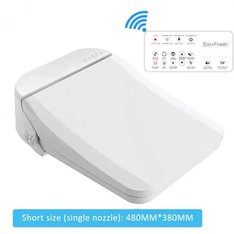 Ecofresh square smart toilet seat cover electronic bidet toilet bowls seat heating clean dry intelligent toilet lid for bathroom