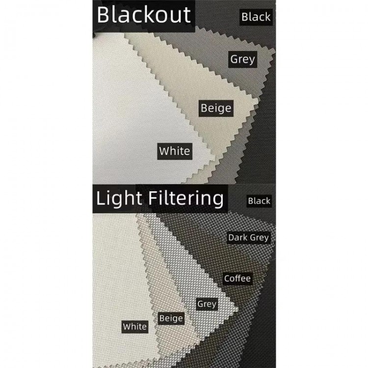 Voice Control Motorized Roller Shade 100% Blackout Smart Blind Homekit Curtains
