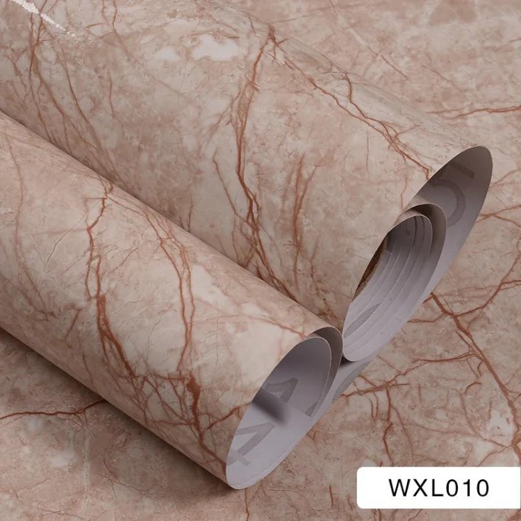 hot 3d self adhesive wall paper PVC vinyl marble waterproof wallpaper for home bedroom decoration and The kitchen decoration