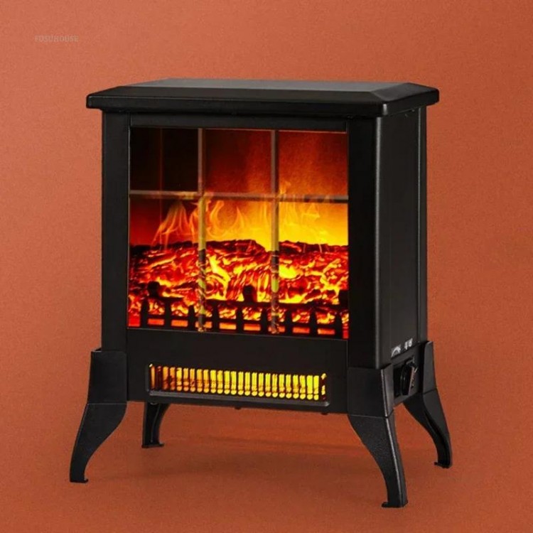 Modern Electronic Fireplaces Simulation 3D Flame Small Heater Simple Vertical Grill Stove Home Living Room Heater Fireplace