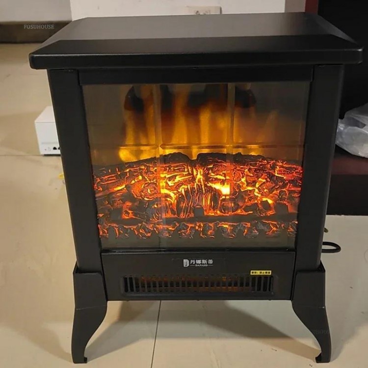 Modern Electronic Fireplaces Simulation 3D Flame Small Heater Simple Vertical Grill Stove Home Living Room Heater Fireplace