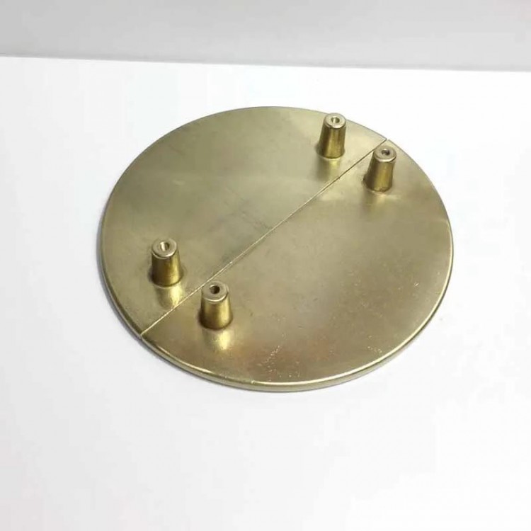 1Set 20cm Modern Simple Golden Round Counter Cabinet Door Drawer Pulls Kitchen Cupboard Knob for Door Furniture Handles Hardware