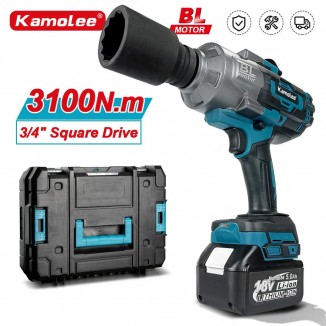 Brushless Electric Wrench 3/4 inch Cordless Impact Wrench Handheld Power Tool For Makita 18v Battery