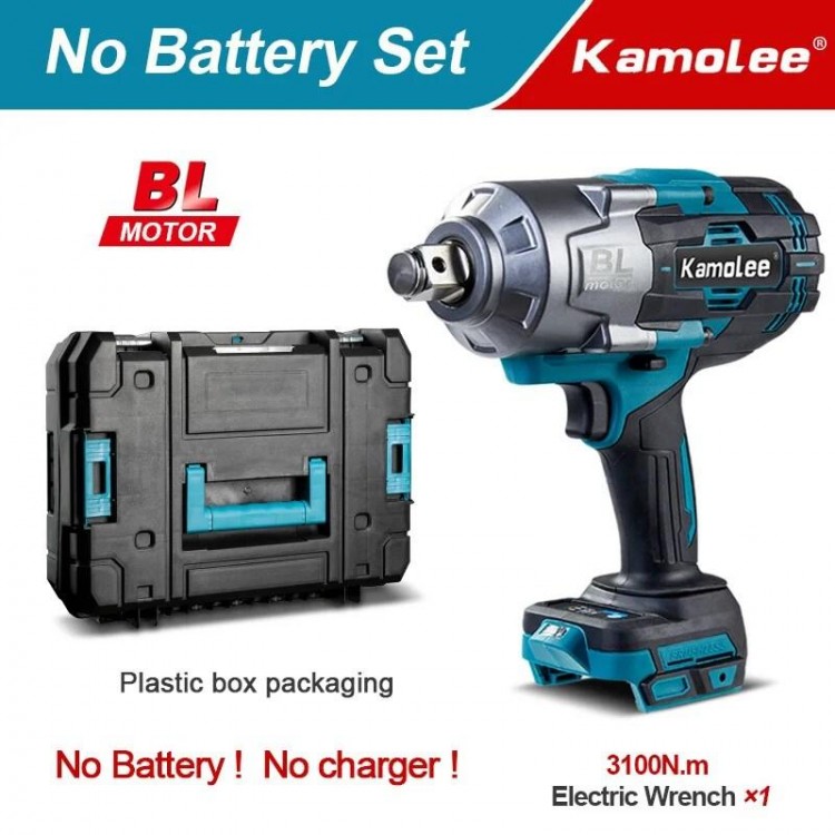 Brushless Electric Wrench 3/4 inch Cordless Impact Wrench Handheld Power Tool For Makita 18v Battery