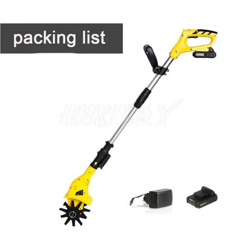 20VNew Handheld Tiller Garden Rotary Cultivator Machine Cordless Garden Power Tool Professional Portable Cultivator Garden ToolS