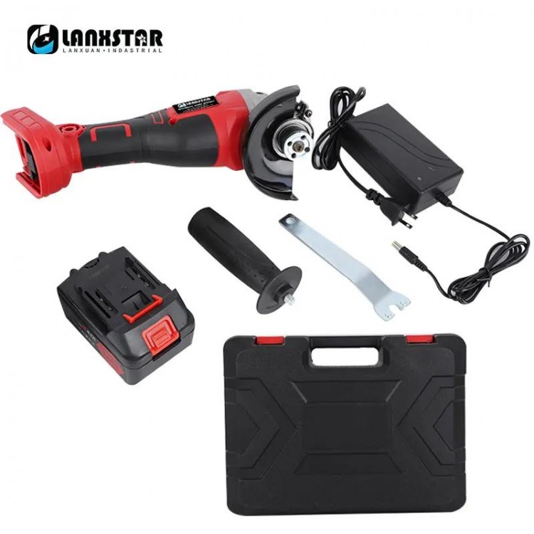 21V Wireless High Power Manual Cutting And Polishing Machine Rechargeable Lithium Battery Large Capacity Brushless Angle Grinder