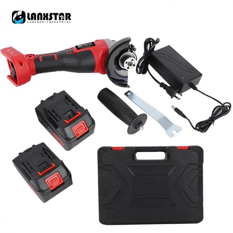 21V Wireless High Power Manual Cutting And Polishing Machine Rechargeable Lithium Battery Large Capacity Brushless Angle Grinder