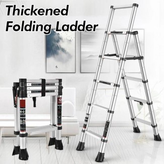Folding Ladder For Home Aluminum Telescopic Ladder Climbing Stool Scaffolding Stairs Engineering Extension Step Ladders