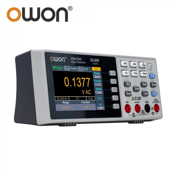 OWON XDM1241 4 1/2 Digital Multimeter Portable Bench LCD True RMS AC/DC Current Voltmeter USB Multimetro Tester Meter