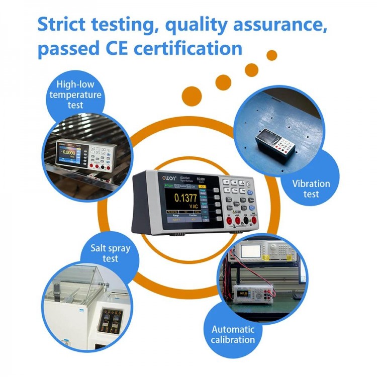 OWON XDM1241 4 1/2 Digital Multimeter Portable Bench LCD True RMS AC/DC Current Voltmeter USB Multimetro Tester Meter