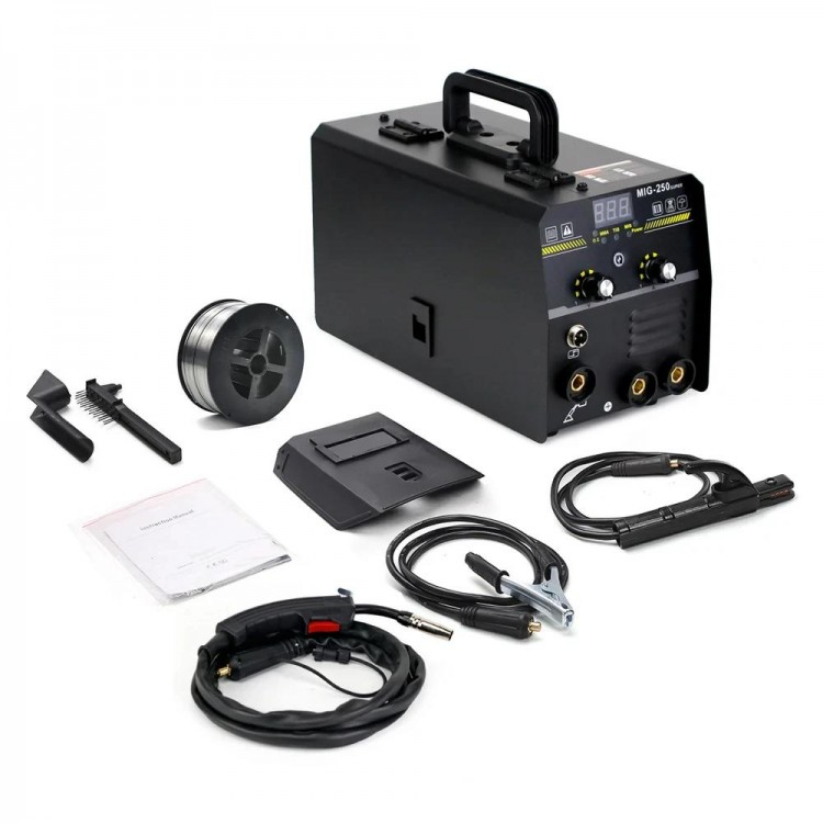 250A Mig MMA TIG Gasless Welding Machine 3 In 1 Super 220V Welding Equipment Intelligent Adjustment  IGBT Inverter Welder