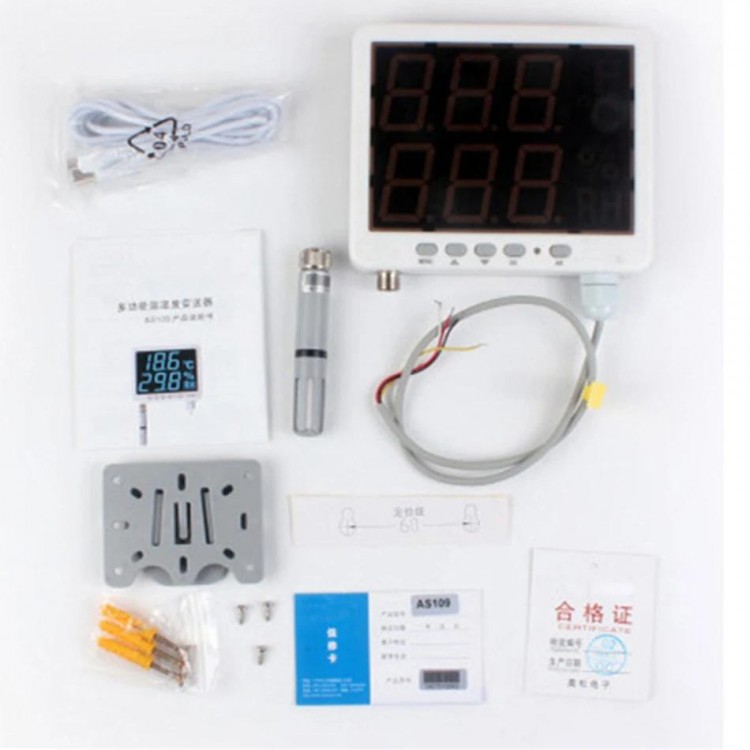 AS109 Temperature And Humidity Display Instrument Relay Opening Can Be Connected To External Sound