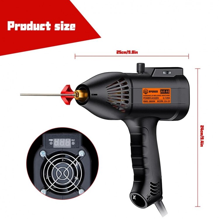 220V 3900W Arc Welding Machine DIY Intelligent Welder Electric Welding Machine Automatic Digital Adjustable Welding Equipment EU