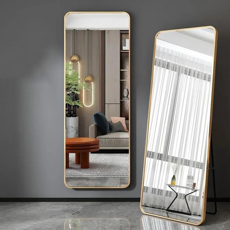 Aesthetic Decor Mirror Floor Big Rectangle Maiden Cool Creative Full Body Mirror Vanity Cool Travel Miroir Mural Home Decoration