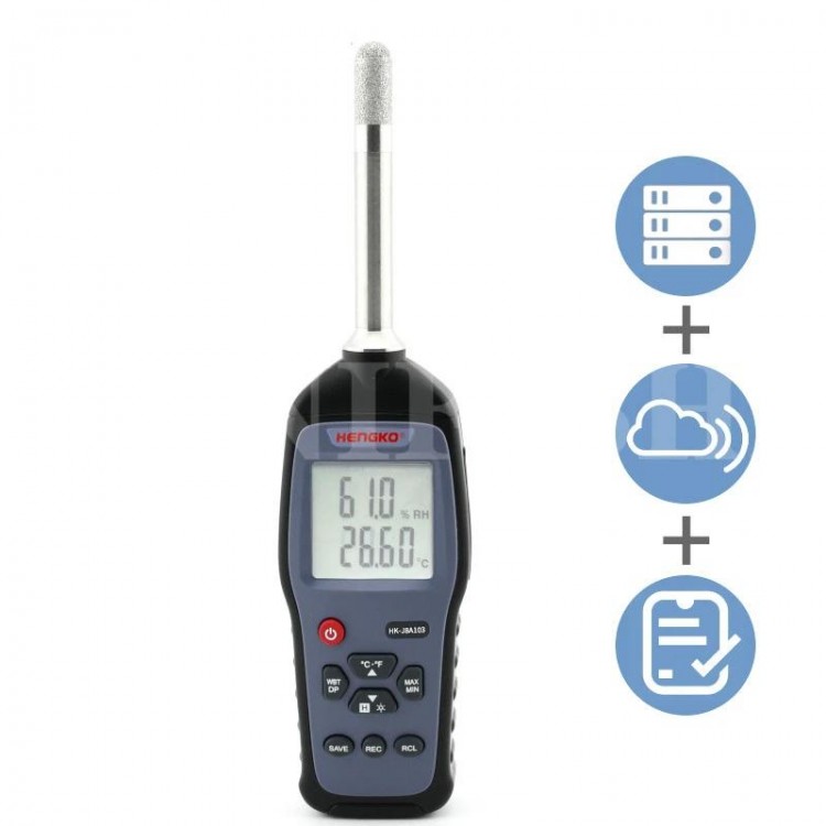 Laboratory-grade temperature and humidity detection collector Portable handheld temperature and humidity calibration instrument