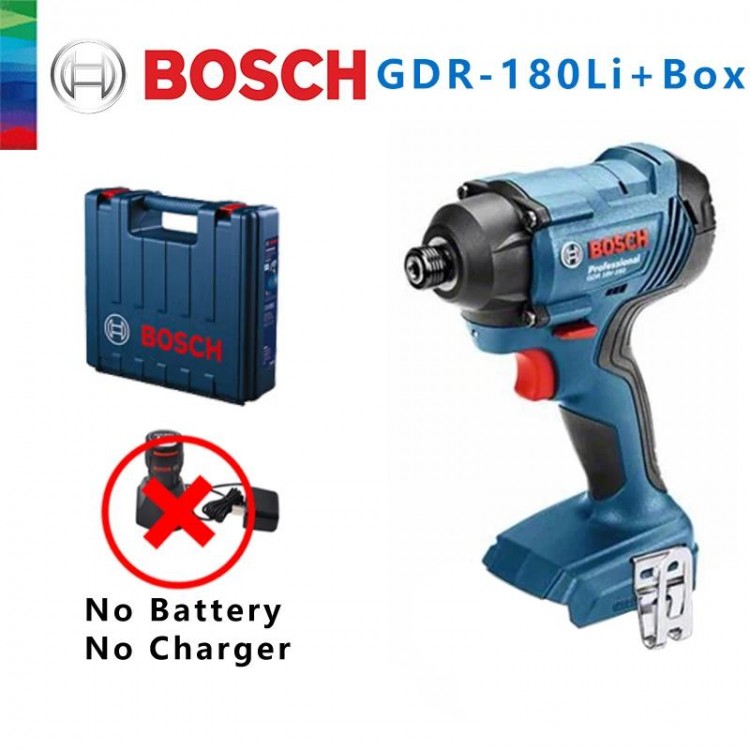 Bosch Rechargeable Impact Wrench GDR 180 LI 18V 160Nm Driver Electrical Impact Screwdriver Hand Drill Original Power Tools